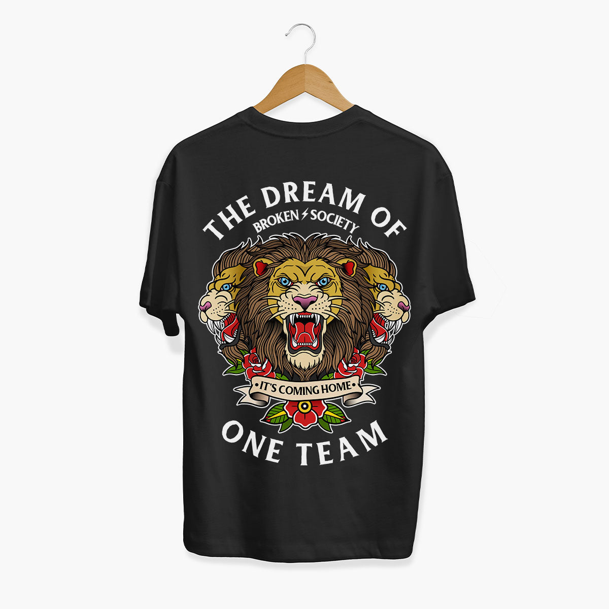 The Dream Of One Team T-Shirt (Unisex)-Tattoo Clothing, Tattoo T-Shirt, EP01-Broken Society
