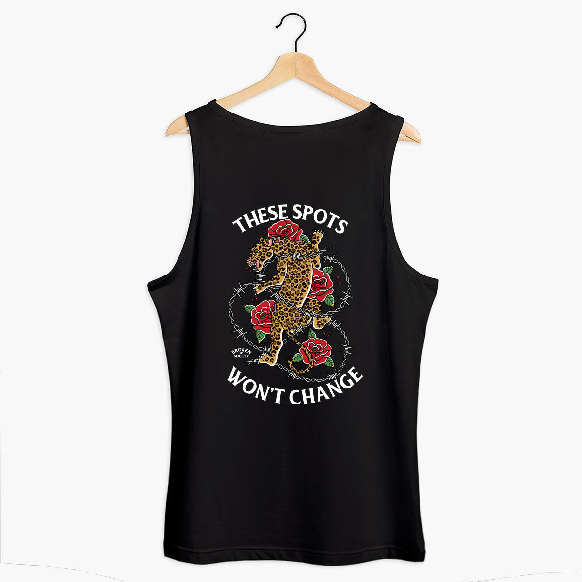 These Spots Won't Change Tank (Unisex)-Tattoo Clothing, Tattoo Tank, 03980-Broken Society