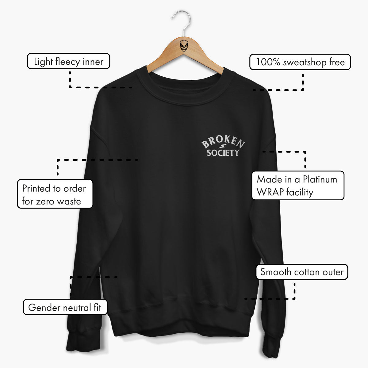 Tig Ol' Bitties Sweatshirt (Unisex)-Tattoo Clothing, Tattoo Sweatshirt, JH030-Broken Society