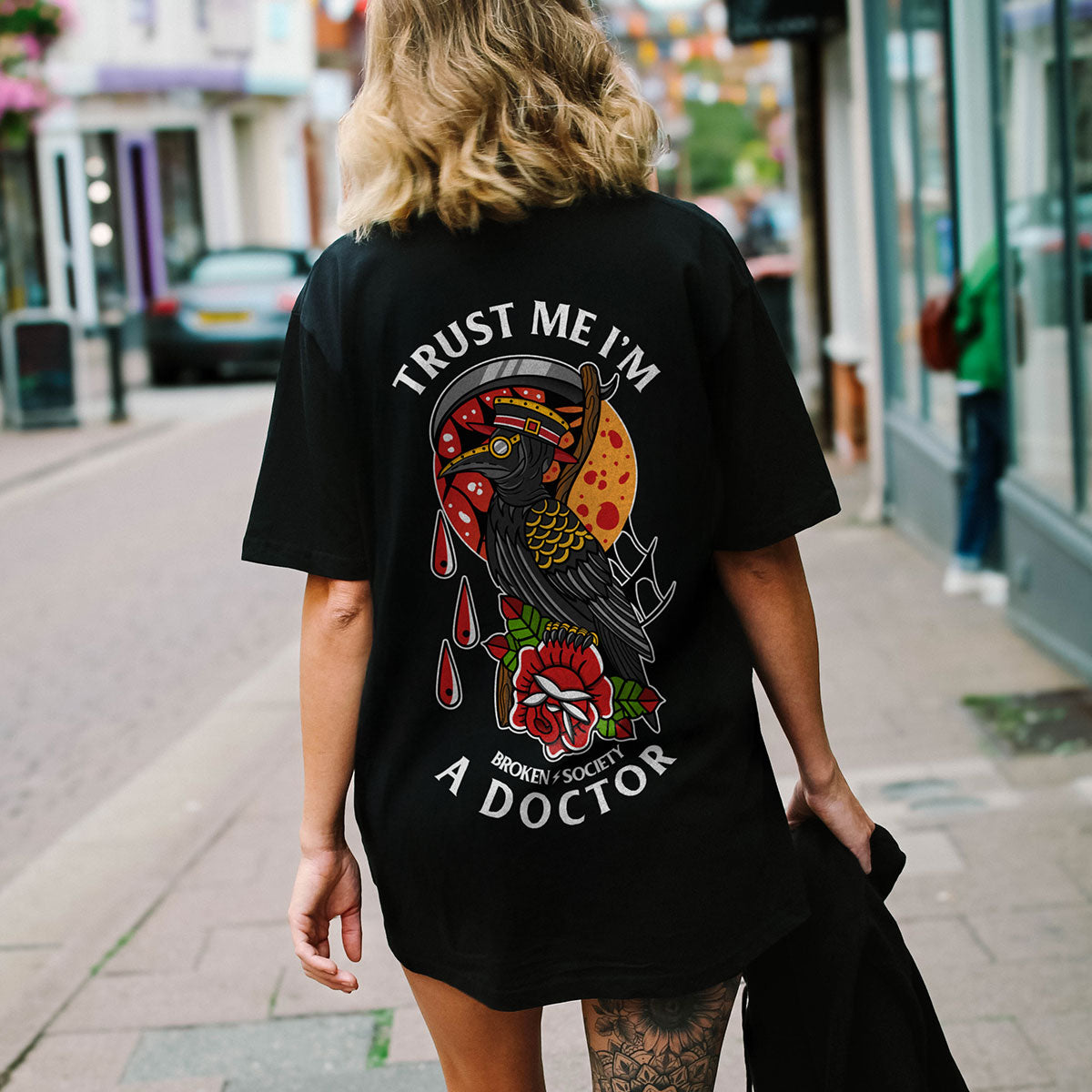 Trust Me I'm A Doctor T-Shirt (Unisex)-Tattoo Clothing, Tattoo T-Shirt, EP01-Broken Society