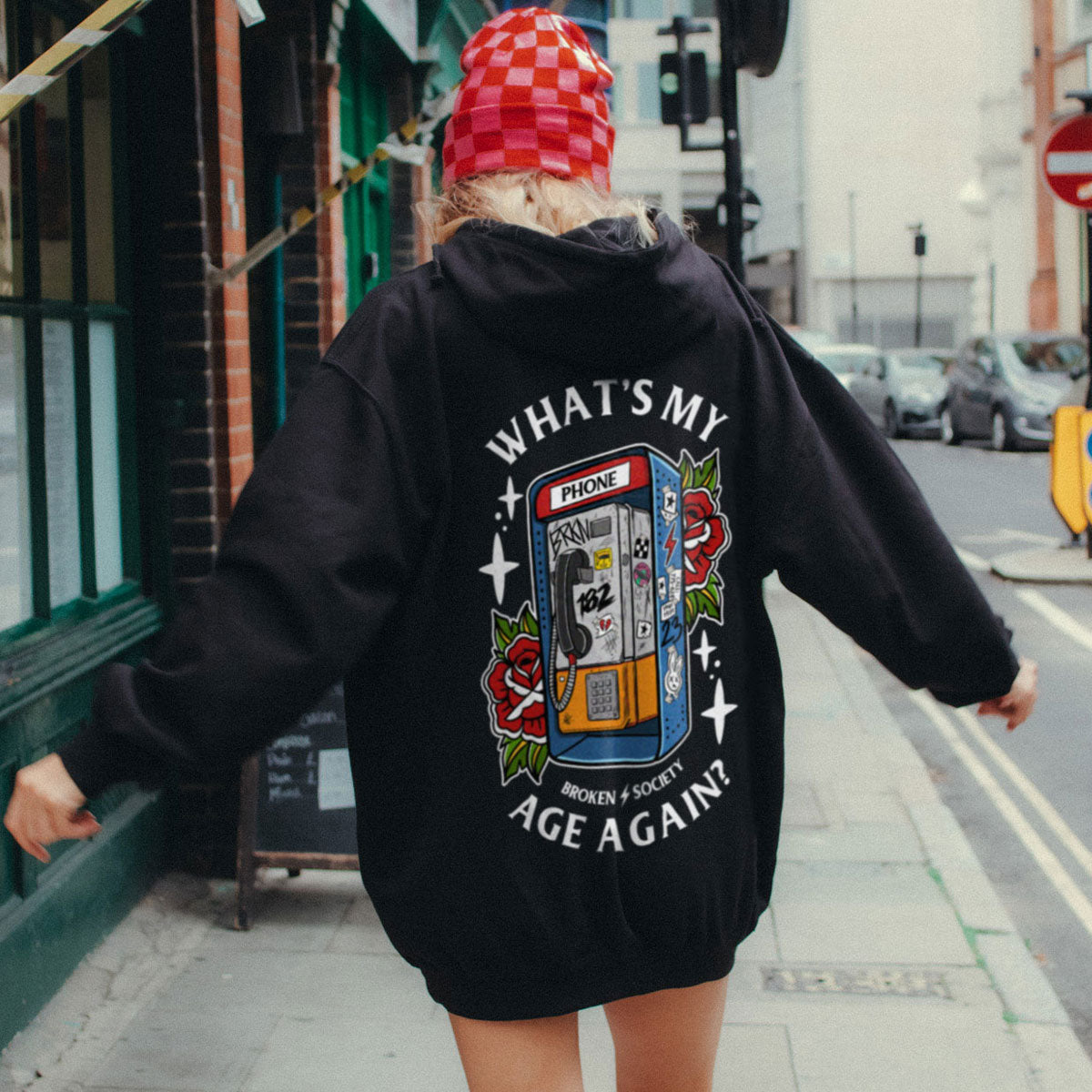 What's My Age Again Hoodie (Unisex)-Tattoo Clothing, Tattoo Hoodie, JH001-Broken Society