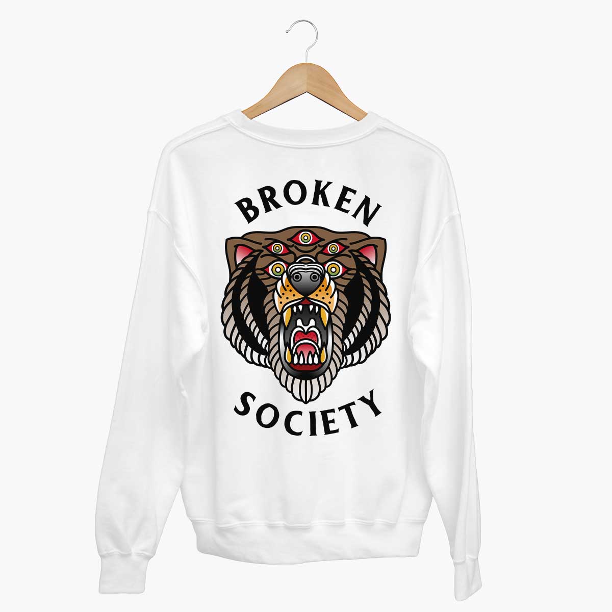 Brown Bear Sweatshirt (Unisex)-Tattoo Clothing, Tattoo Sweatshirt, JH030-Broken Society