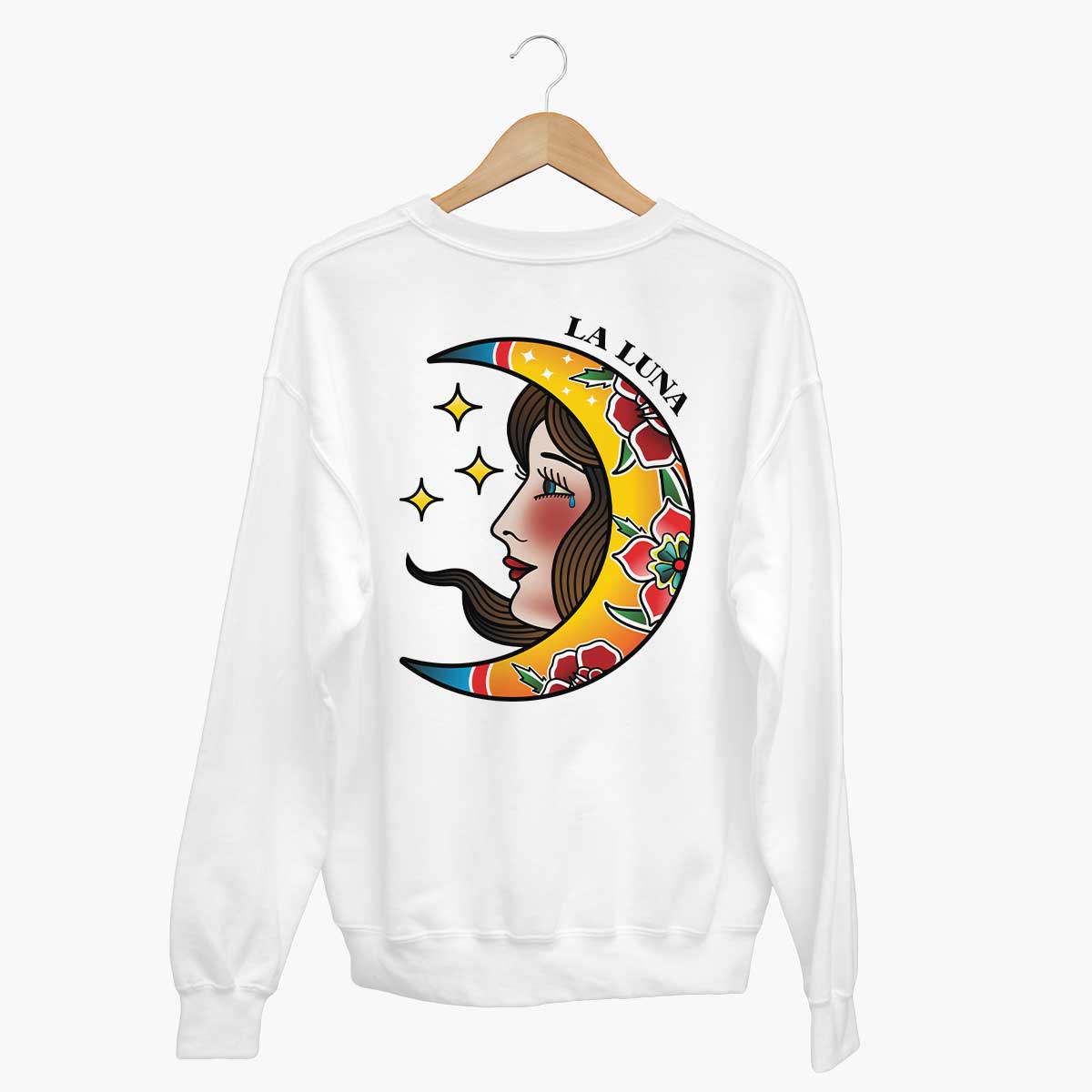 La Luna Sweatshirt (Unisex)-Tattoo Clothing, Tattoo Sweatshirt, JH030-Broken Society
