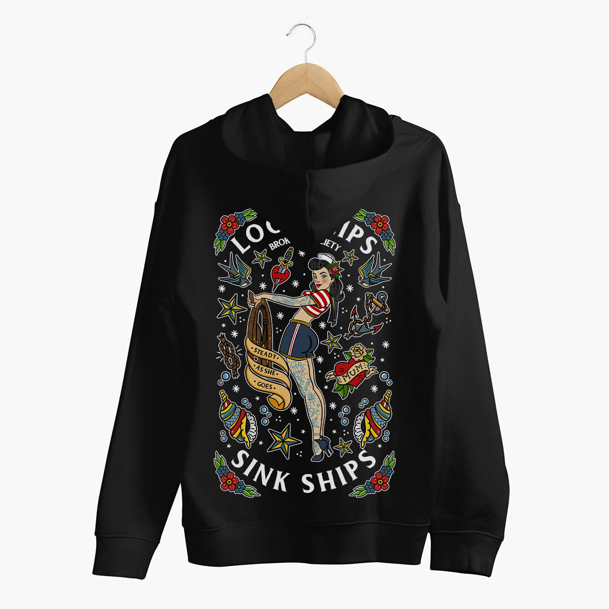 Loose Lips Sink Ships Hoodie (Unisex)