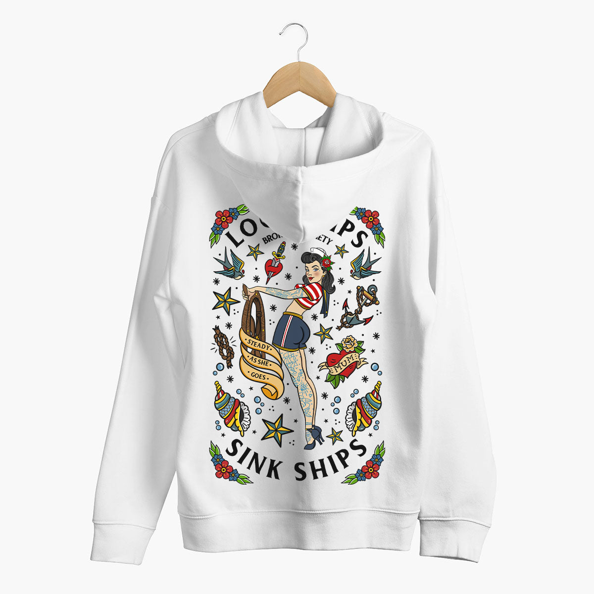 Loose Lips Sink Ships Hoodie (Unisex)