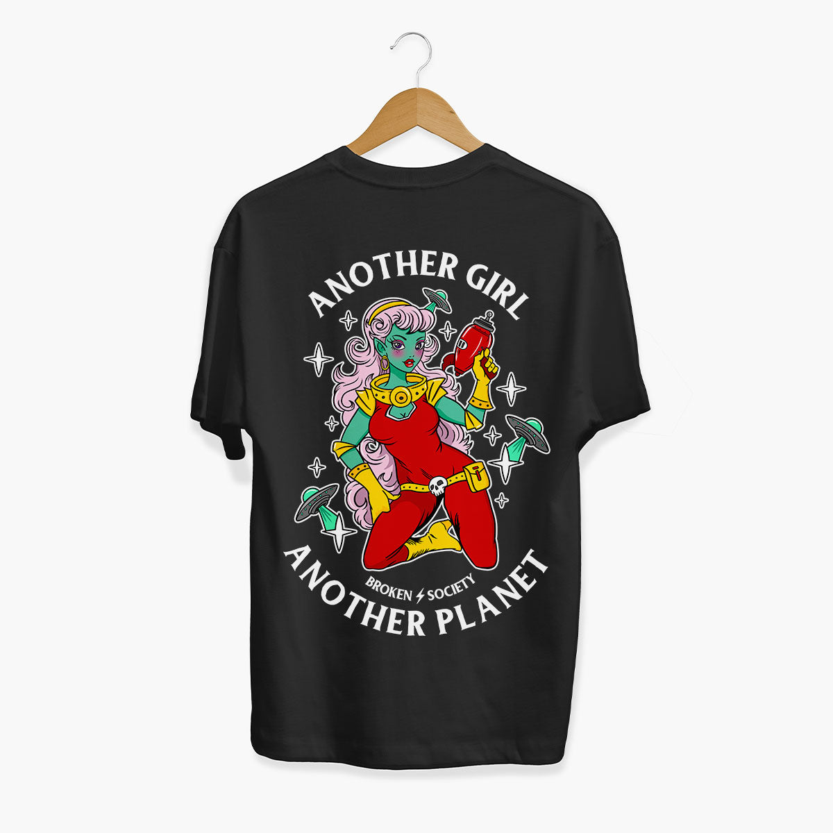 Another Girl Another Planet T-Shirt (Unisex)-Tattoo Clothing, Tattoo T-Shirt, EP01-Broken Society