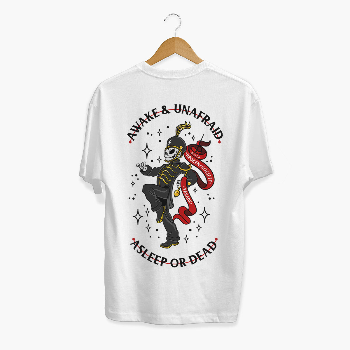 Awake And Unafraid T-Shirt (Unisex)-Tattoo Clothing, Tattoo T-Shirt, EP01-Broken Society