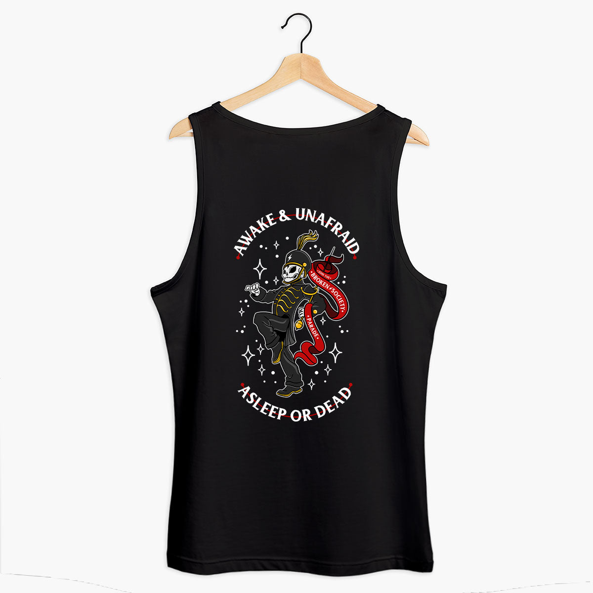 Awake And Unafraid Tank (Unisex)-Tattoo Clothing, Tattoo Tank, 03980-Broken Society