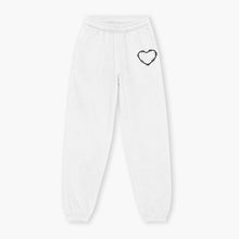 Load image into Gallery viewer, Barbed Wire Heart Embroidered Joggers (Unisex)-Tattoo Clothing, Tattoo Joggers, JH072-Broken Society