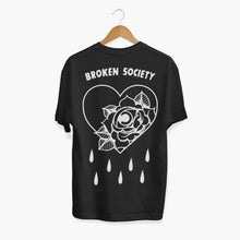 Load image into Gallery viewer, Bleeding Heart Outline T-Shirt (Unisex)-Tattoo Clothing, Tattoo T-Shirt, N03-Broken Society