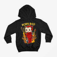 Load image into Gallery viewer, Born Bad Devil Kids Hoodie (Unisex)-Tattoo Clothing, Tattoo Hoodie, JH001B-Broken Society