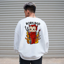 Load image into Gallery viewer, Born Bad Devil Sweatshirt (Unisex)-Tattoo Clothing, Tattoo Sweatshirt, JH030-Broken Society