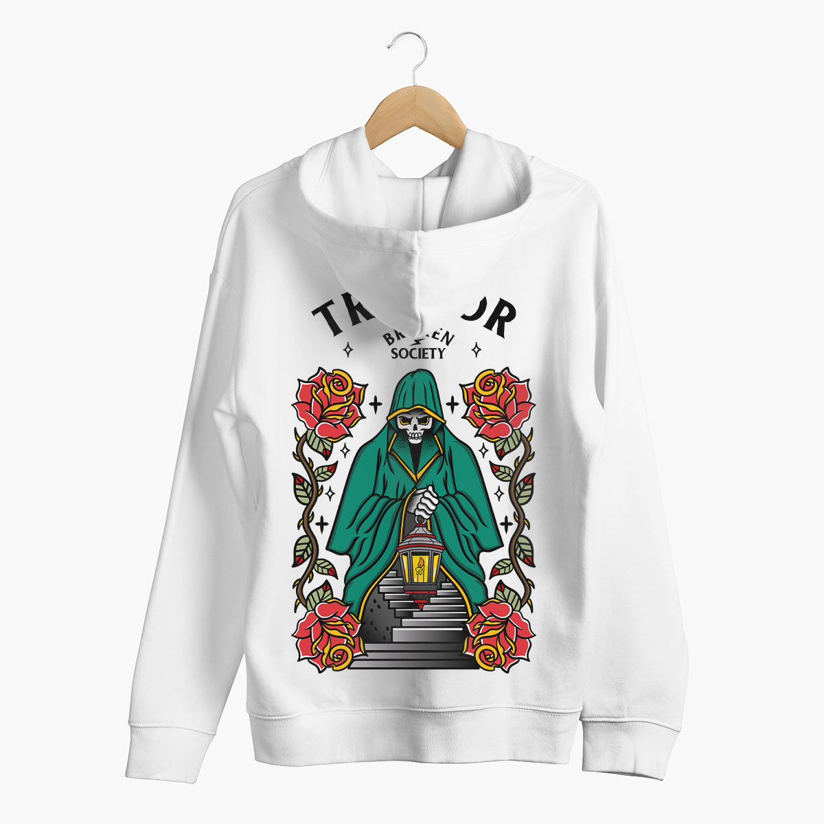 Born To Be A Traitor Hoodie (Unisex)-Tattoo Clothing, Tattoo Hoodie, JH001-Broken Society