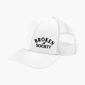 Broken Society Embroidered Trucker Cap-Tattoo Clothing, Tattoo Accessories, Tattoo Gift, Tattoo Trucker Cap,BB646-Broken Society