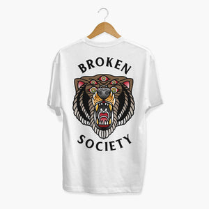 Brown Bear T-Shirt (Unisex)-Tattoo Clothing, Tattoo T-Shirt, N03-Broken Society