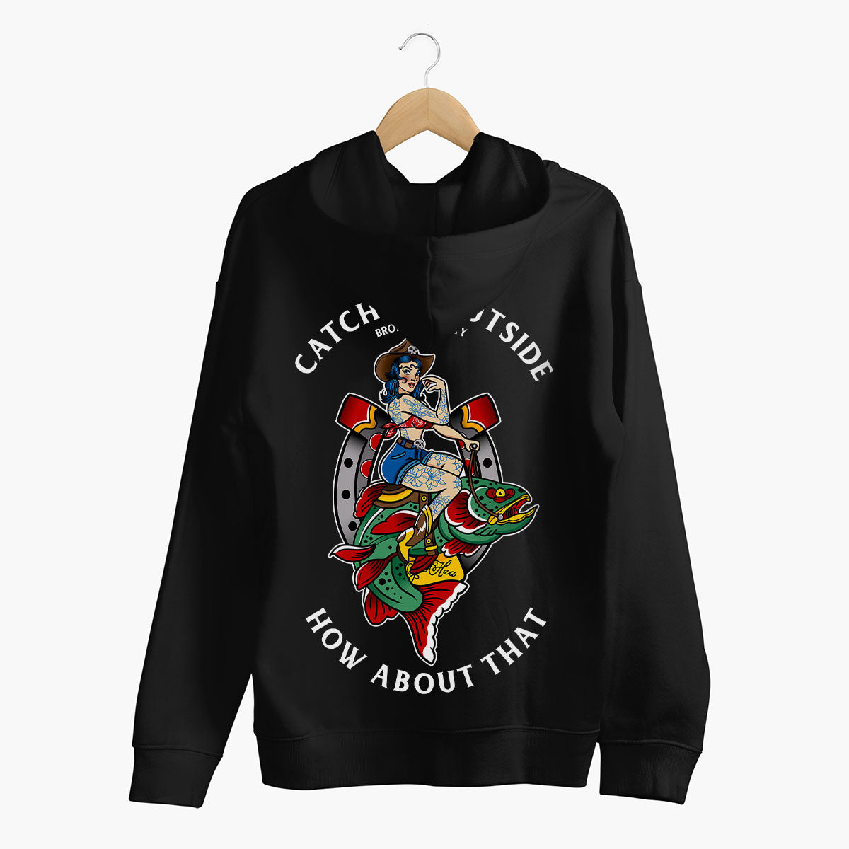 Catch Me Outside Hoodie (Unisex)-Tattoo Clothing, Tattoo Hoodie, JH001-Broken Society