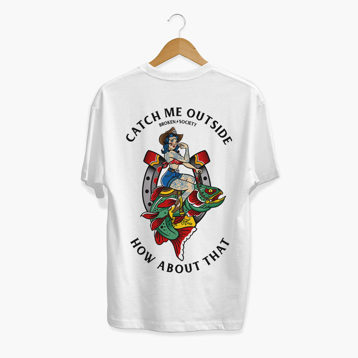 Catch Me Outside T-Shirt (Unisex)-Tattoo Clothing, Tattoo T-Shirt, EP01-Broken Society