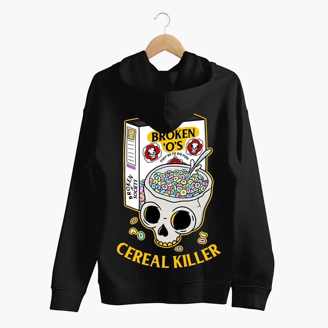 Cereal Killer Hoodie (Unisex)-Tattoo Clothing, Tattoo Hoodie, JH001-Broken Society