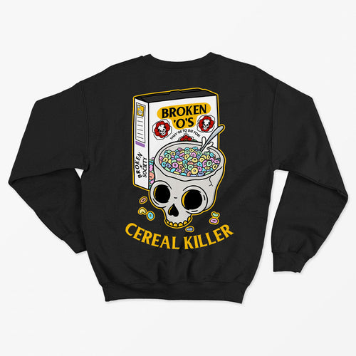 Cereal Killer Kids Sweatshirt (Unisex)-Tattoo Clothing, Tattoo Sweatshirt, JH030J-Broken Society