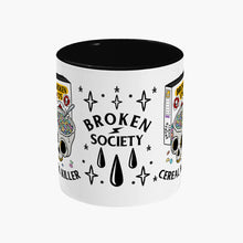 Load image into Gallery viewer, Cereal Killer Mug-Tattoo Apparel, Tattoo Accessories, Tattoo Gift, Tattoo Coffee Mug, 11oz White Ceramic-Broken Society