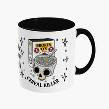 Load image into Gallery viewer, Cereal Killer Mug-Tattoo Apparel, Tattoo Accessories, Tattoo Gift, Tattoo Coffee Mug, 11oz White Ceramic-Broken Society