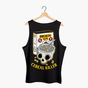 Cereal Killer Tank (Unisex)-Tattoo Clothing, Tattoo Tank, 03980-Broken Society