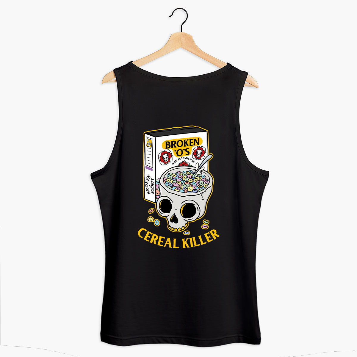 Cereal Killer Tank (Unisex)-Tattoo Clothing, Tattoo Tank, 03980-Broken Society
