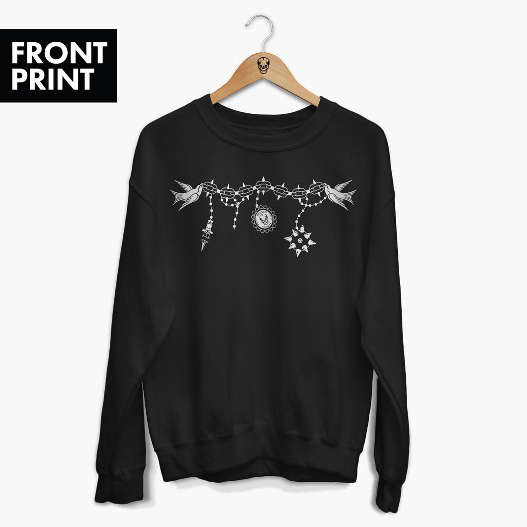 Chains Sweatshirt (Unisex)-Tattoo Clothing, Tattoo Sweatshirt, JH030-Broken Society