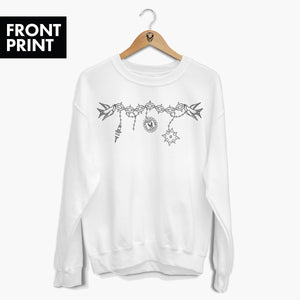 Chains Sweatshirt (Unisex)-Tattoo Clothing, Tattoo Sweatshirt, JH030-Broken Society