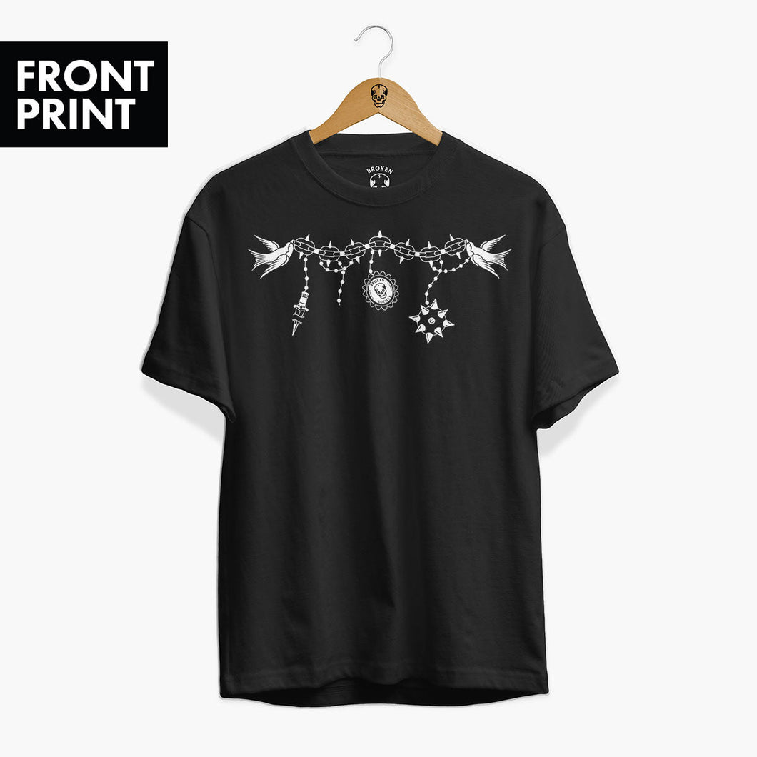 Chains T-shirt (Unisex)-Tattoo Clothing, Tattoo T-Shirt, EP01-Broken Society