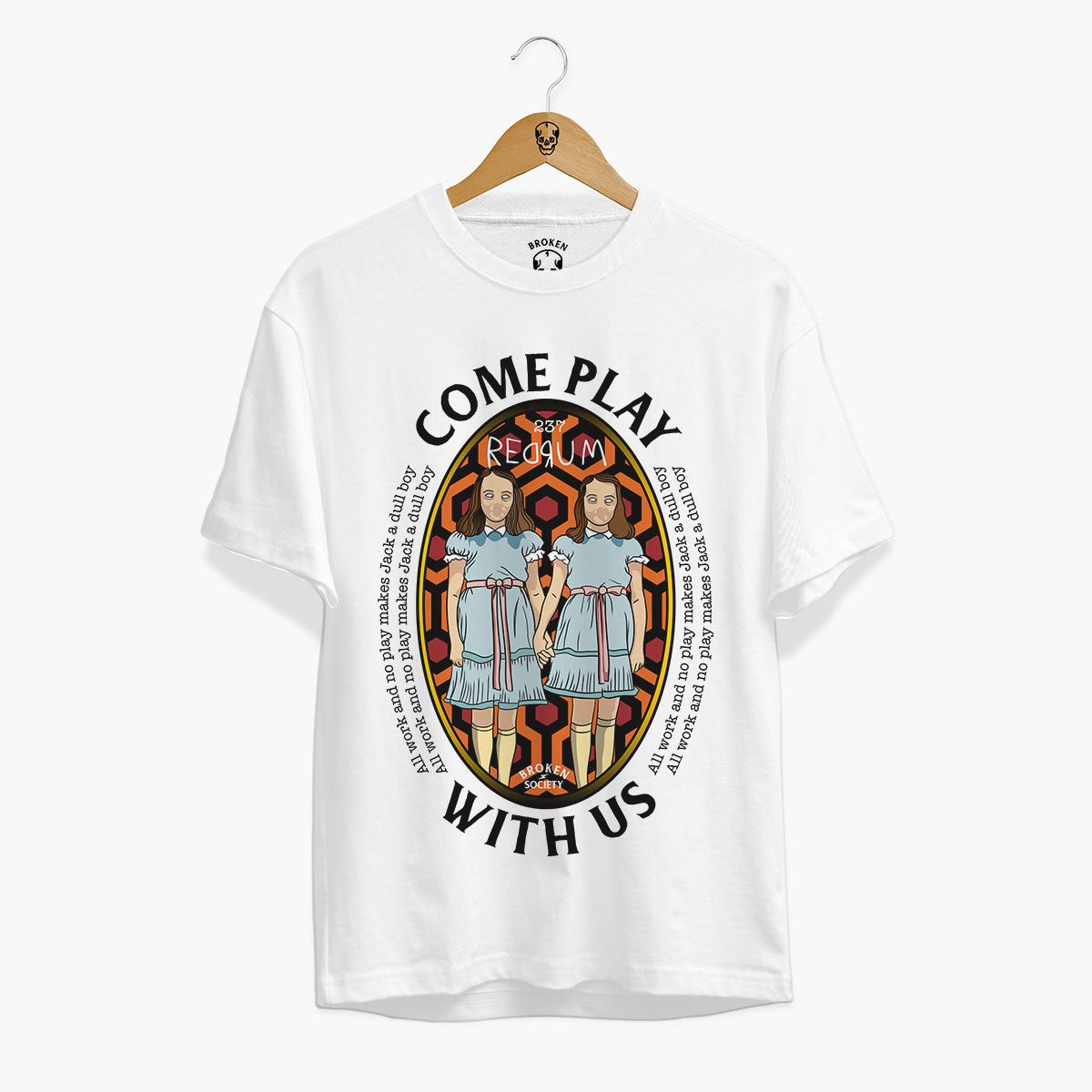 Come Play With Us Front Print T-Shirt (Unisex)-Tattoo Clothing, Tattoo T-Shirt, EP01-Broken Society