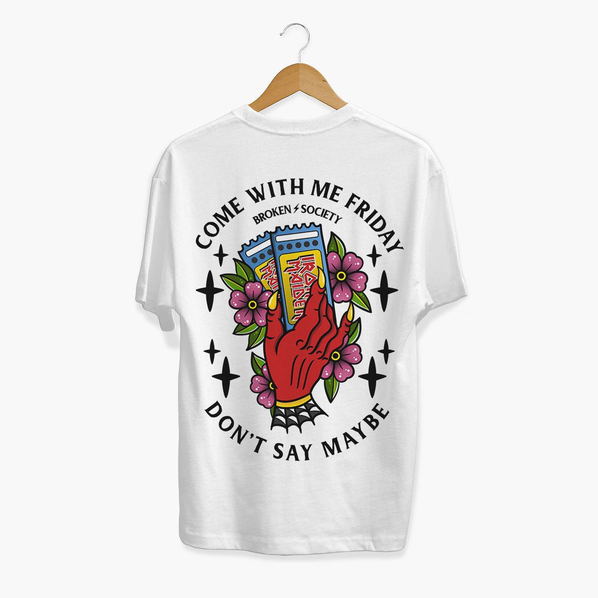 Come With Me Friday T-Shirt (Unisex)-Tattoo Clothing, Tattoo T-Shirt, EP01-Broken Society