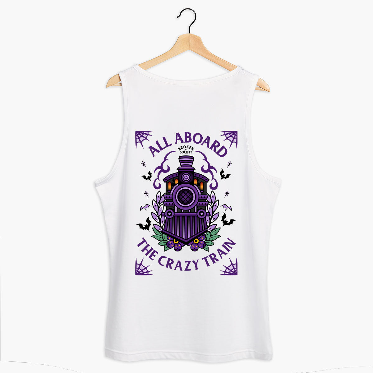 Crazy Train Tank (Unisex)-Tattoo Clothing, Tattoo Tank, 03980-Broken Society