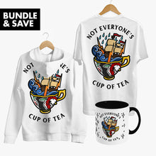 Load image into Gallery viewer, Cup of Tea Bundle (White)-Tattoo Apparel, Tattoo Accessories, Tattoo Gift, Tattoo Bundle-Broken Society