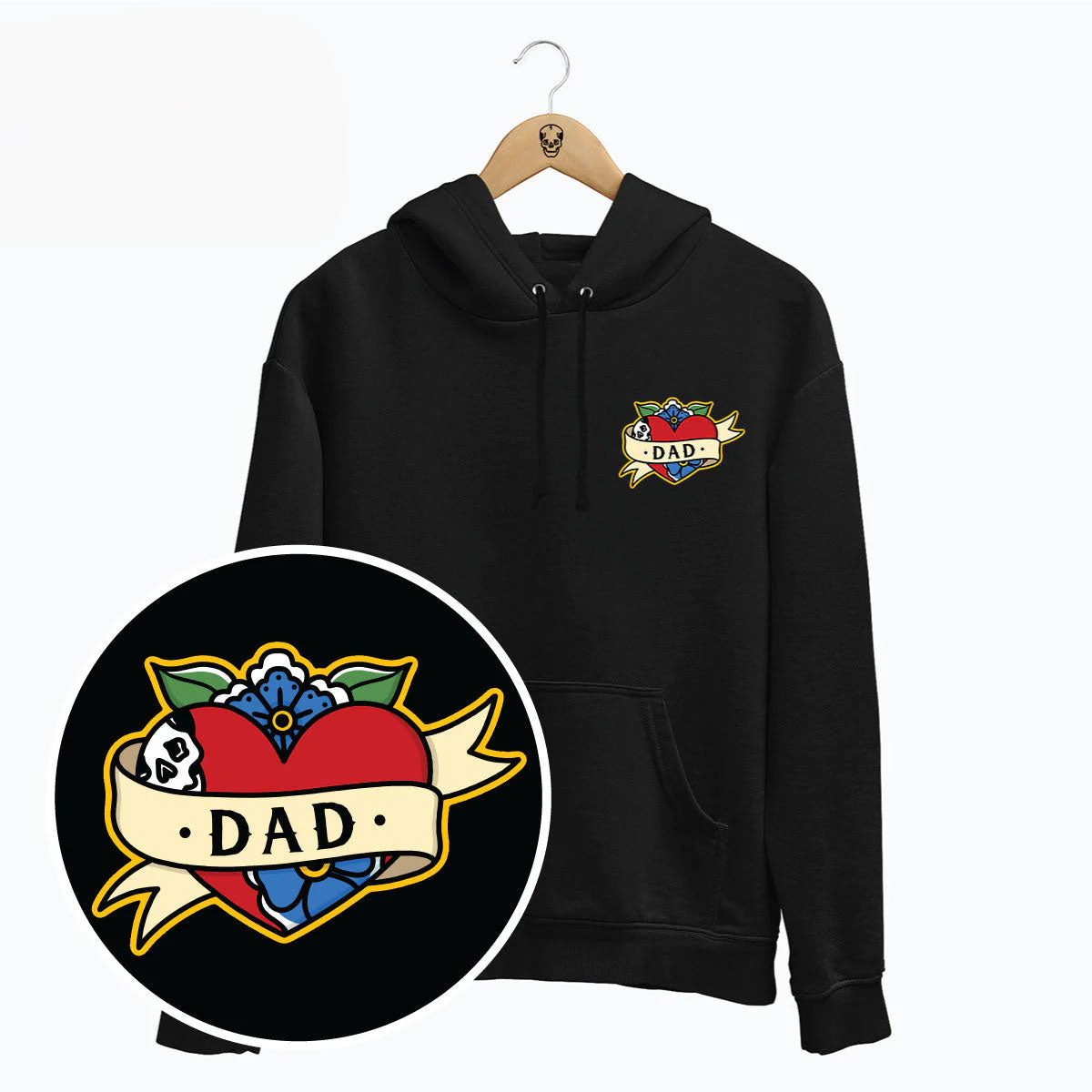 Dad Hoodie (Unisex)-Tattoo Clothing, Tattoo Hoodie, JH001-Broken Society
