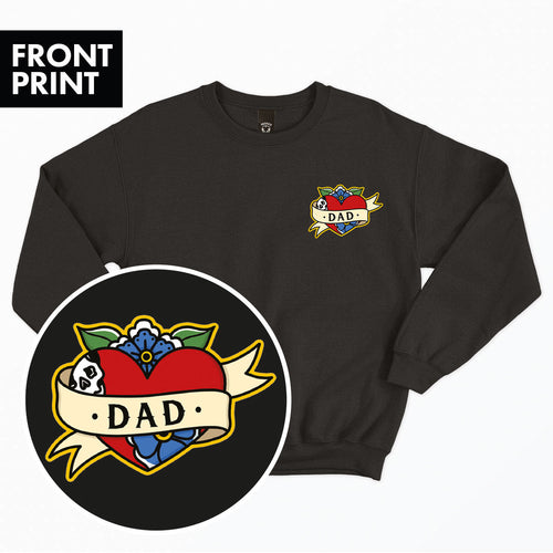 Dad Kids Sweatshirt (Unisex)-Tattoo Clothing, Tattoo Sweatshirt, JH030J-Broken Society