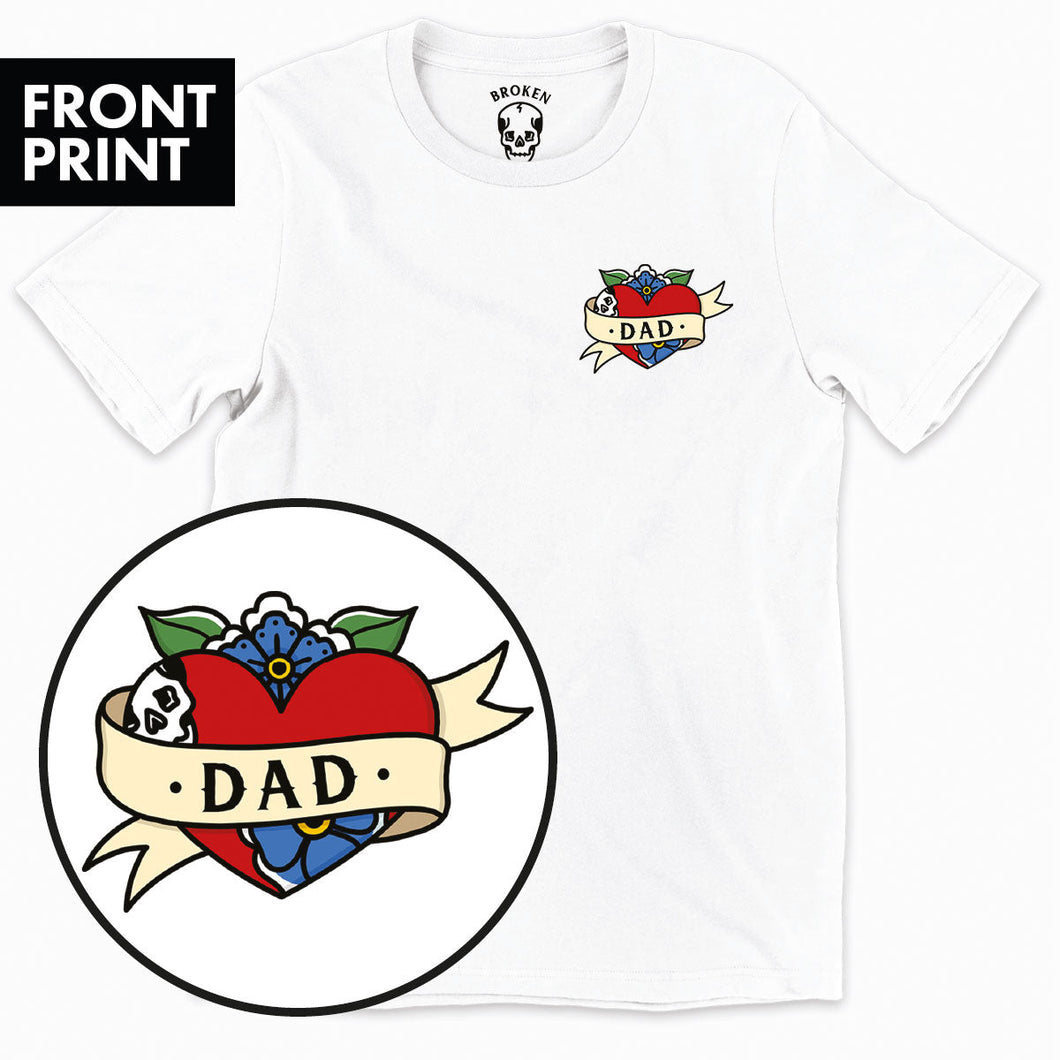 Dad Kids T-Shirt (Unisex)-Tattoo Clothing, Tattoo Kids Shirt, Mini Creator-Broken Society