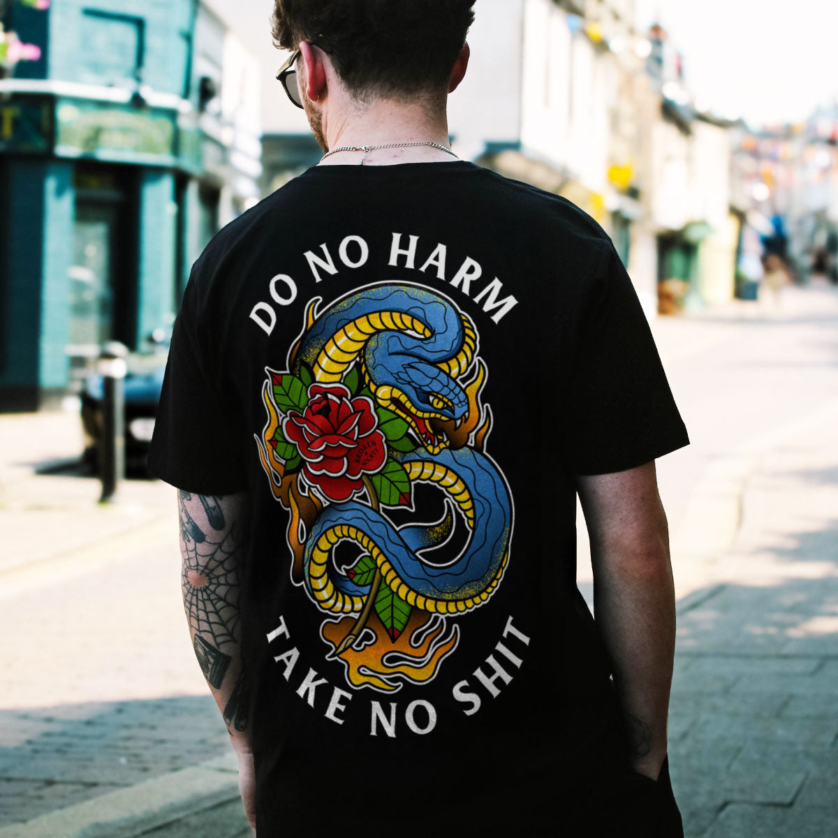 Do No Harm T-Shirt (Unisex)-Tattoo Clothing, Tattoo T-Shirt, EP01-Broken Society
