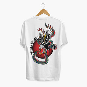 Eagle Vs Snake T-Shirt (Unisex)-Tattoo Clothing, Tattoo T-Shirt, N03-Broken Society