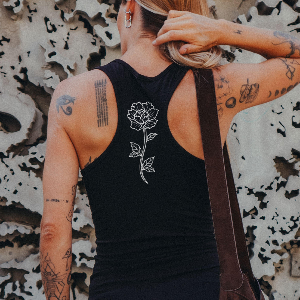 Flower Bodycon Dress-Tattoo Clothing, Tattoo Bodycon Dress, SK114-Broken Society