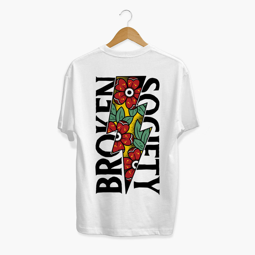 Flower Power T-shirt (Unisex)-Tattoo Clothing, Tattoo T-Shirt, N03-Broken Society