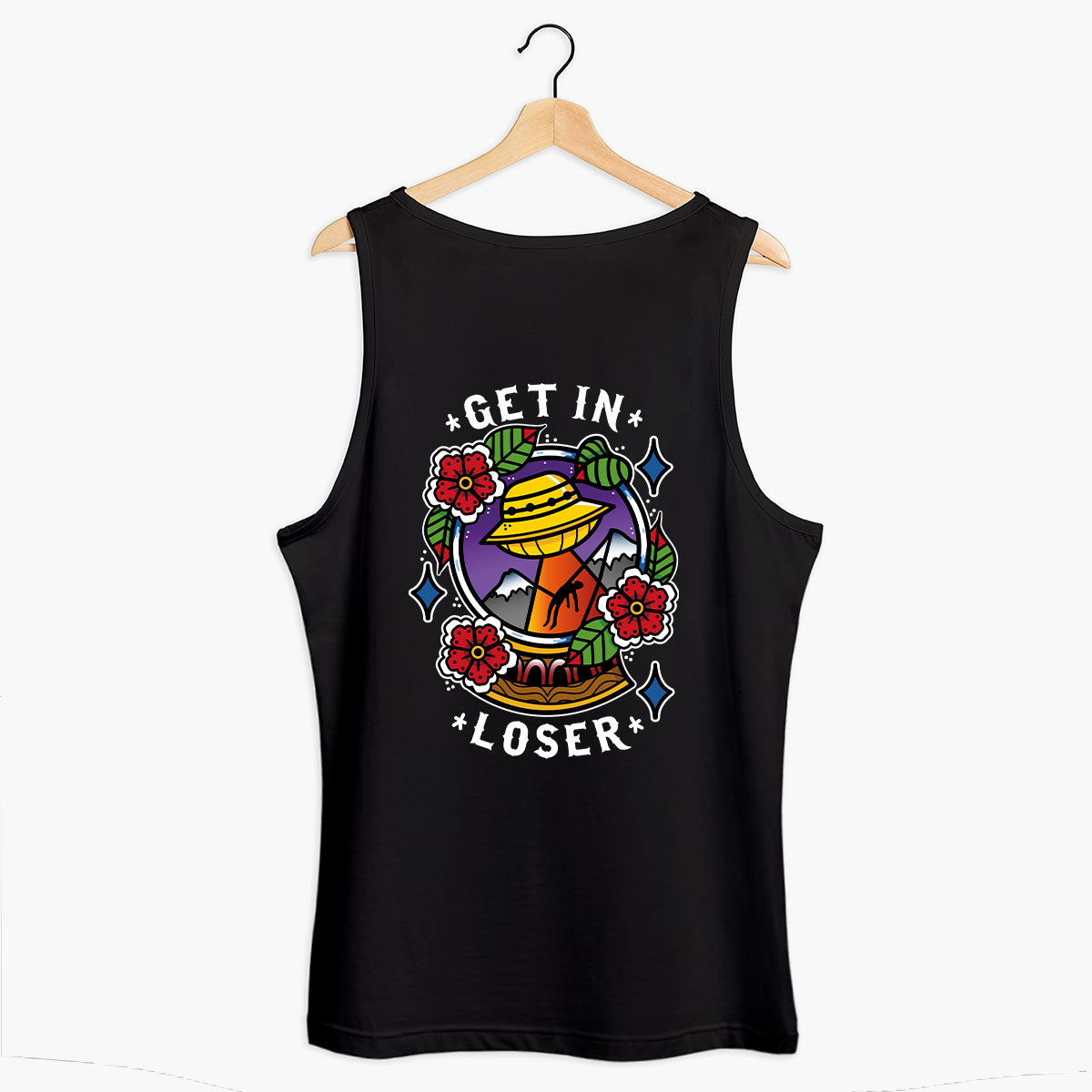 Get In Loser Tank (Unisex)-Tattoo Clothing, Tattoo Tank, 03980-Broken Society