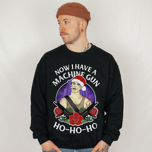 Ho Ho Ho Christmas Jumper (Unisex)-Tattoo Clothing, Tattoo Sweatshirt, JH030-Broken Society