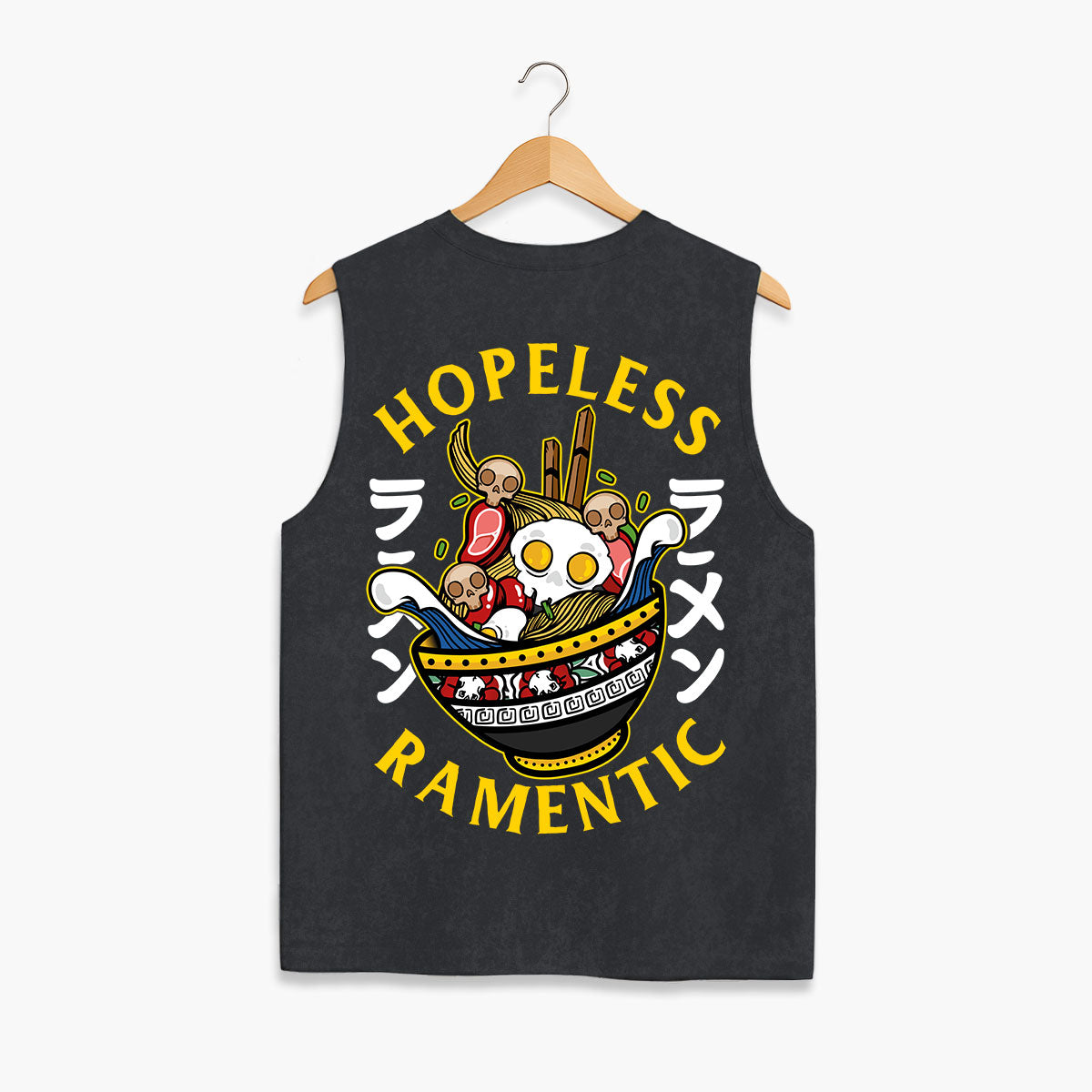 Hopeless Ramentic Sleeveless T-Shirt (Unisex)-Tattoo Clothing, Tattoo Sleeveless T-Shirt, EP01S-Broken Society