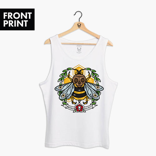 Killer Bee Tank (Unisex)-Tattoo Clothing, Tattoo Tank, 03980-Broken Society