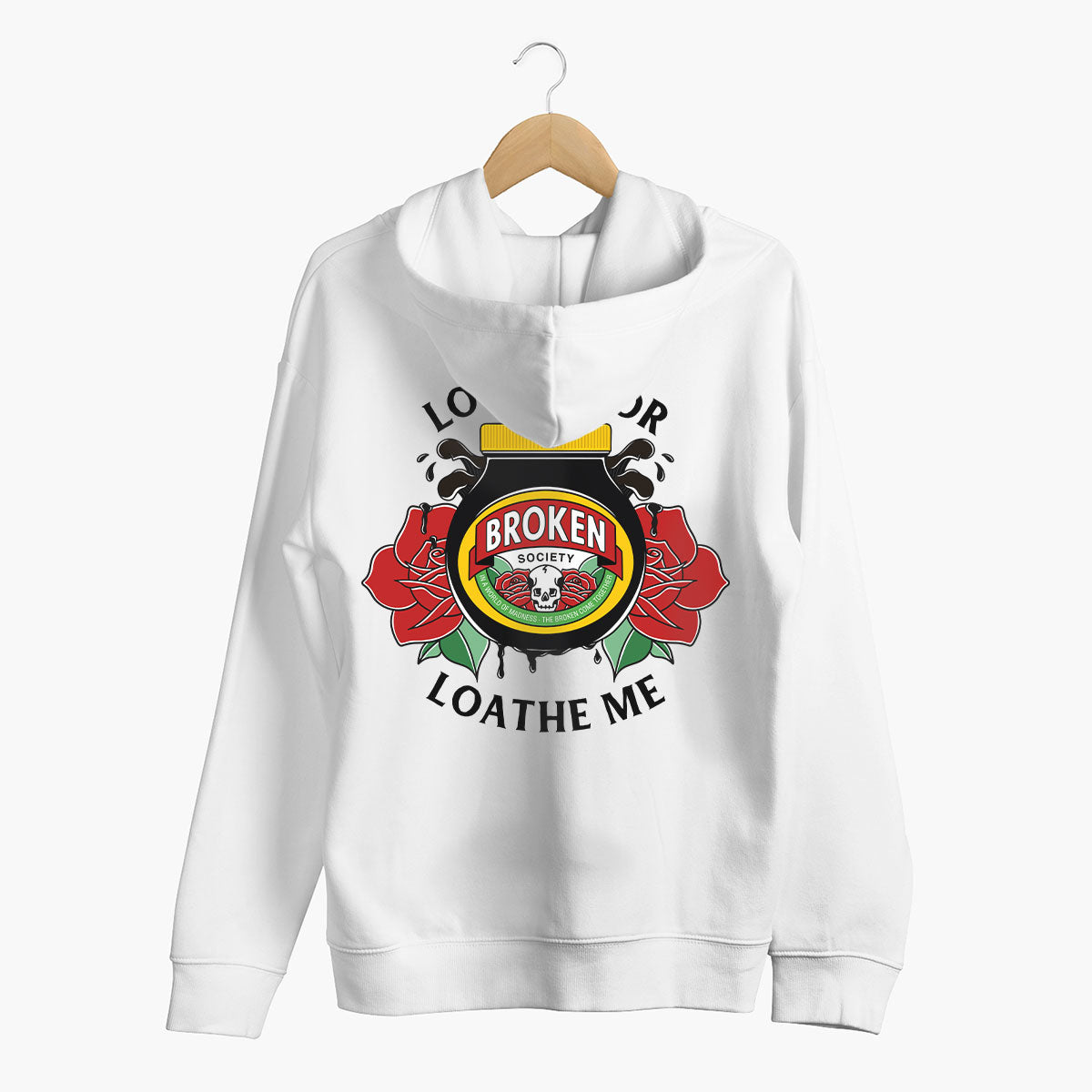 Love Me Or Loathe Me Hoodie (Unisex)-Tattoo Clothing, Tattoo Hoodie, JH001-Broken Society