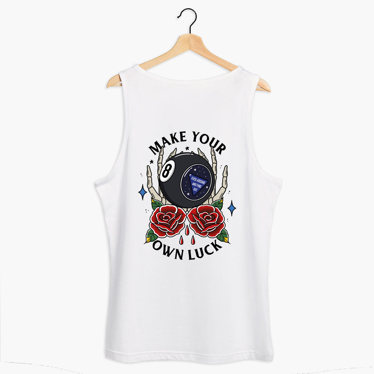 Magic 8 Ball Tank (Unisex)-Tattoo Clothing, Tattoo Tank, 03980-Broken Society