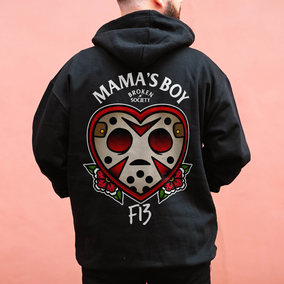 Mama's Boy Hoodie (Unisex)-Tattoo Clothing, Tattoo Hoodie, JH001-Broken Society