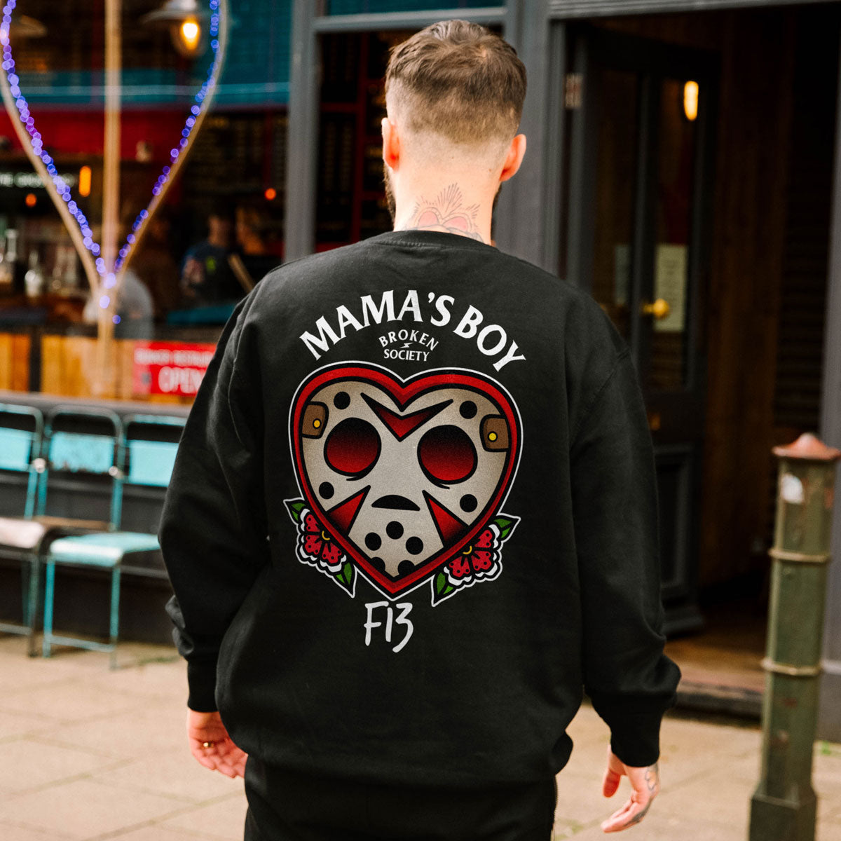 Mama's Boy Sweatshirt (Unisex)-Tattoo Clothing, Tattoo Sweatshirt, JH030-Broken Society
