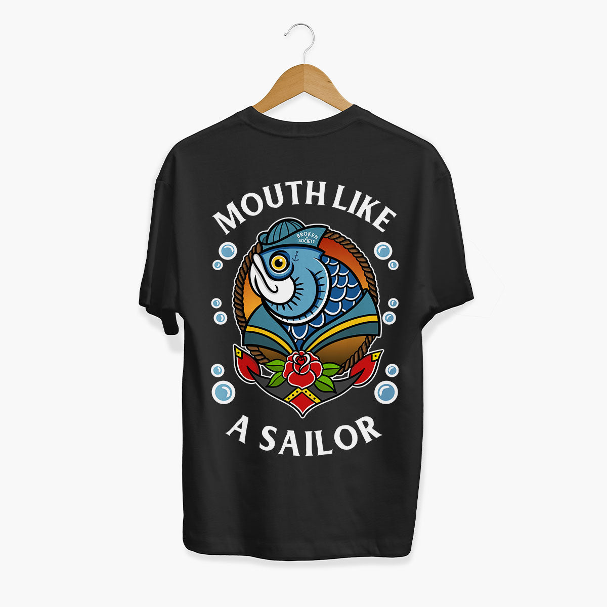 Mouth Like A Sailor T-Shirt (Unisex)-Tattoo Clothing, Tattoo T-Shirt, EP01-Broken Society